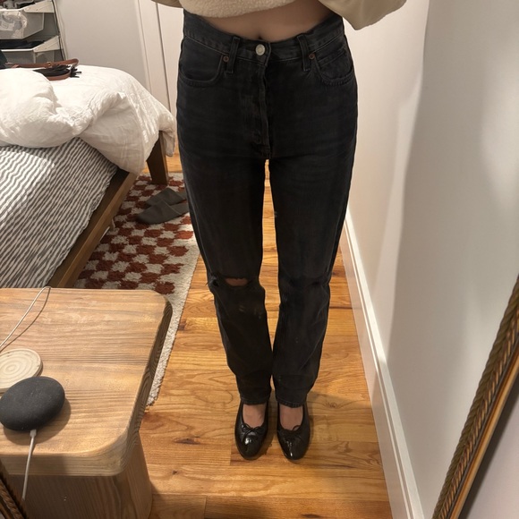 Agolde Riley High Rise Straight Crop size 24 - Picture 5 of 6